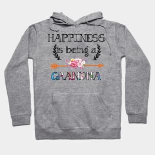 Happiness is being Grandma floral gift Hoodie